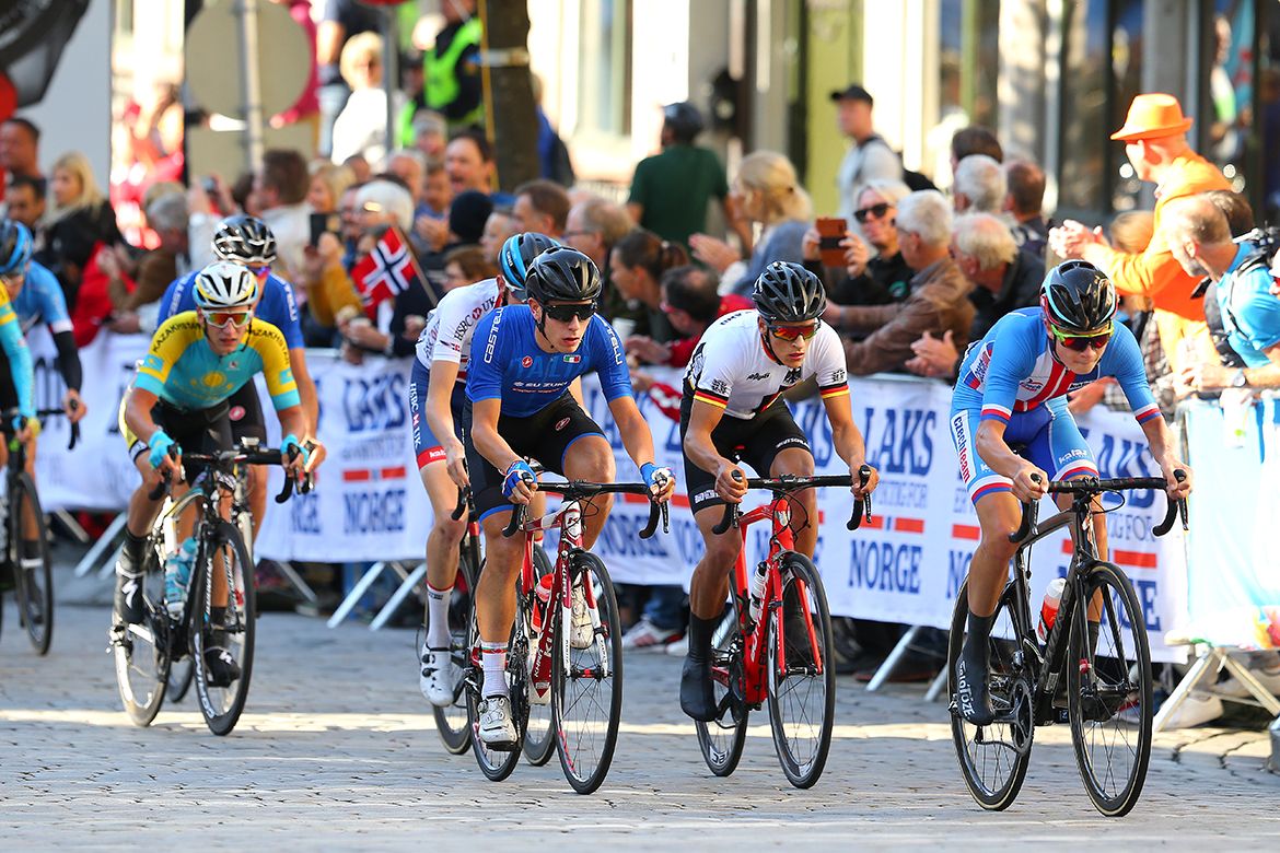 Karel Vacek (Czech Republic) leads the breakaway