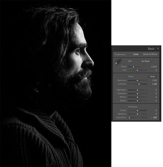 Lightroom tutorial male portrait