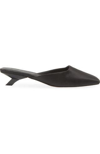 Marianne Kitten Heel Satin Mule