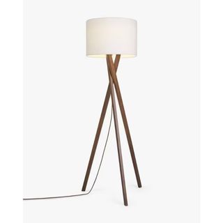 John Lewis Brooklyn Tripod Floor Lamp, Walnut