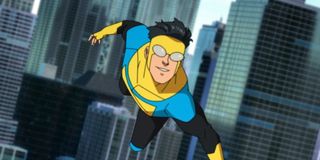 mark grayson flying in costume in amazon's invincible