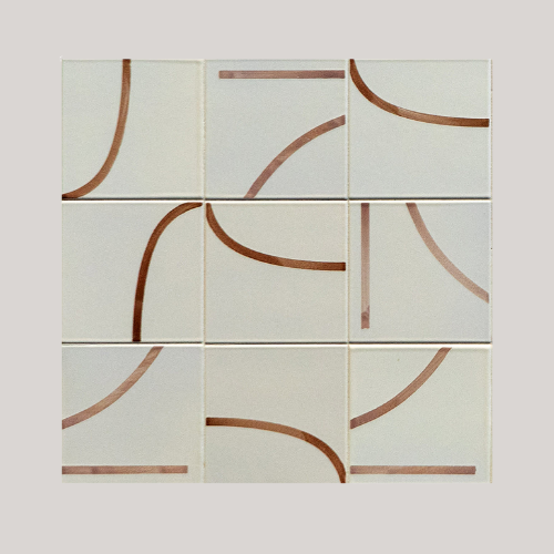 Segni Set of 45 Beige &amp;amp; Brown Tiles by Margherita Rui