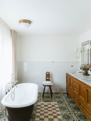 rustic bathroom floor tile ideas