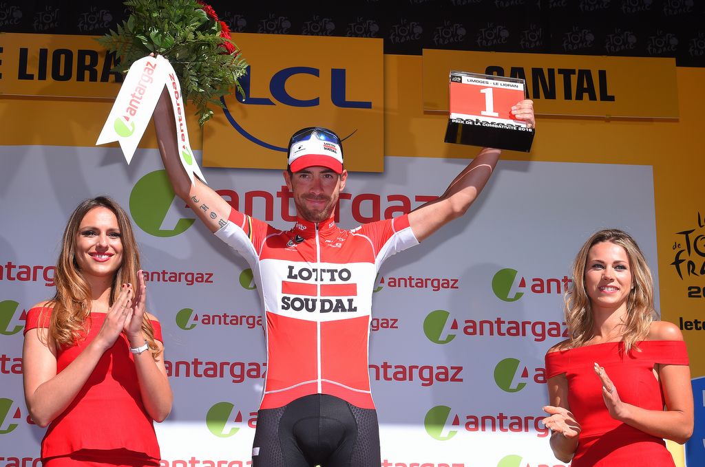 Thomas De Gendt (Lotto Soudal) was the most combative rider for stage 5