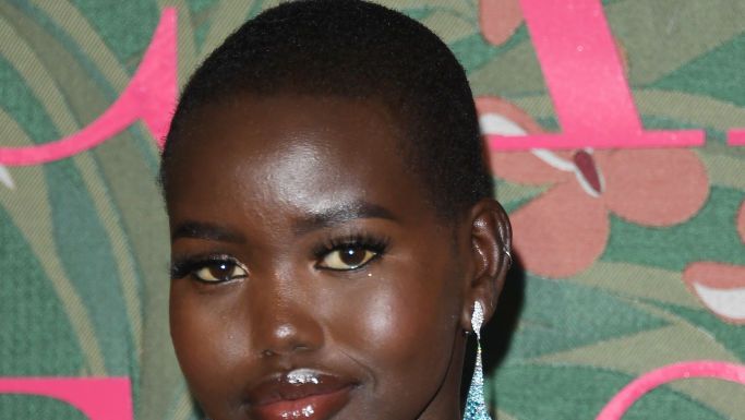 Adut Akech at the Green Carpet Fashion Awards in Milan