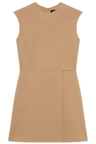 Theory Mini Wrap Dress in Double-Face Wool-Cashmere