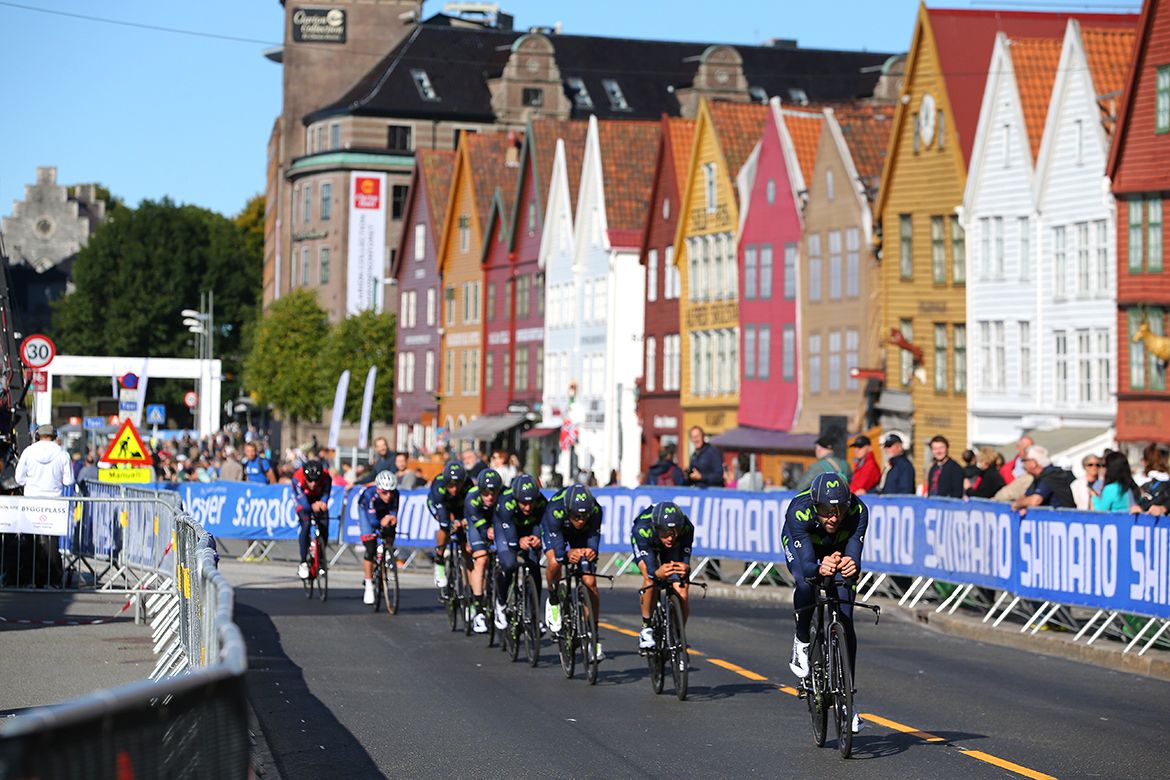 Movistar recon the Bergen TTT course