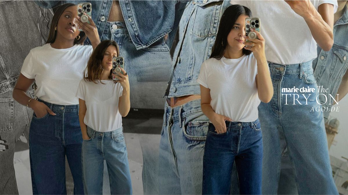 Les rédactrices de Marie Claire ont essayé les jeans les plus emblématiques d'AGOLDE pour leur taille, leur coupe et leur style 