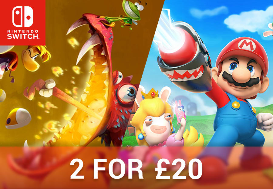 A graphic for the 2 for £20 offer at GAME
