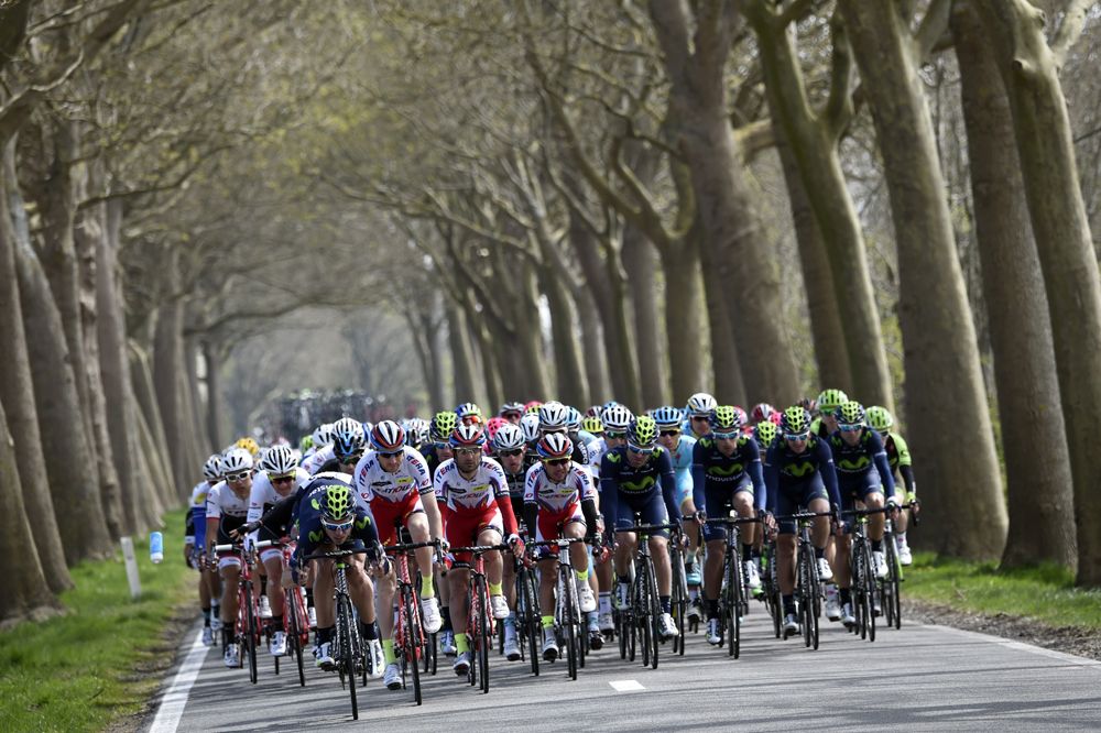 The early stages of La Fleche Wallonne