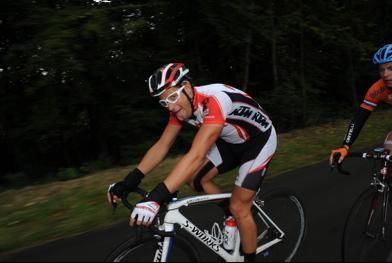 Austria's Marco Haller starts to feel the effort