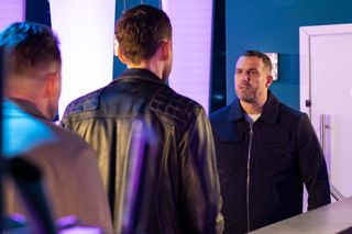 Freddie Roscoe and Warren Fox get into a fight in Hollyoaks. 