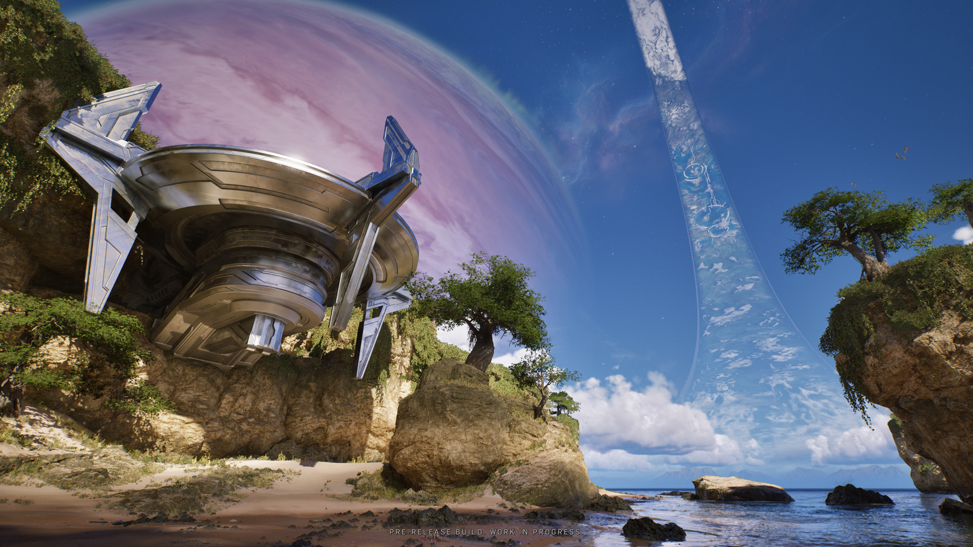 Halo: Campaign Evolved gameplay screenshot showing Master Chief in Unreal Engine 5