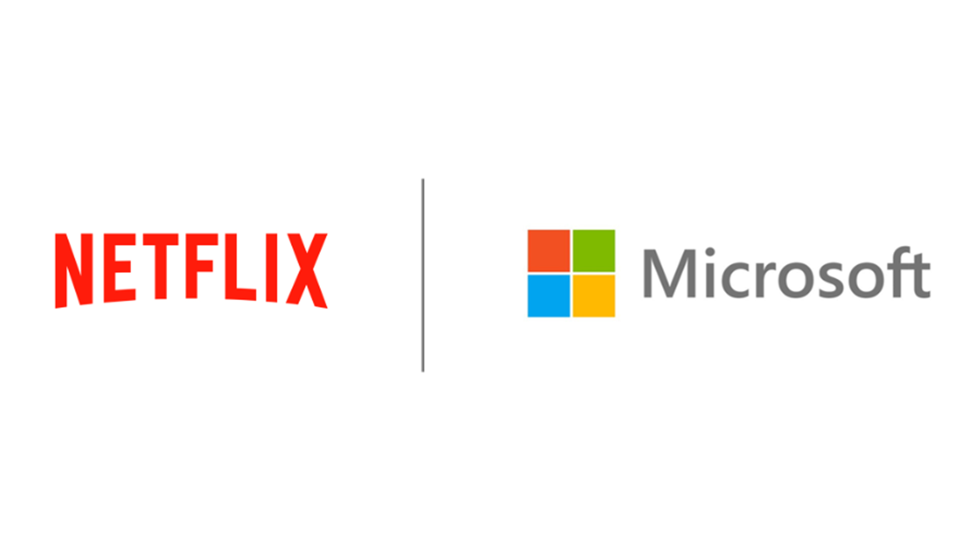 Netflix + logotipos da Microsoft