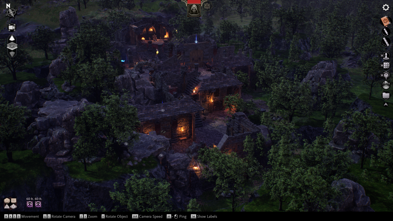 Screenshots of Sigil, a new VTT created by WIzards of the Coast.