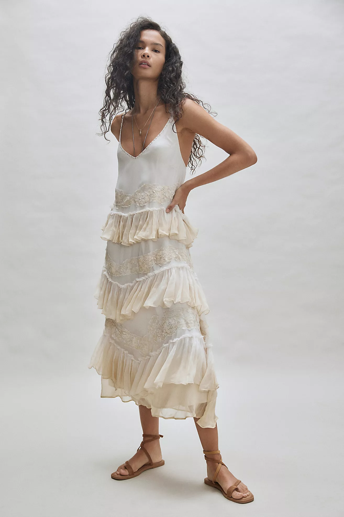 Nigel Preston Tiered Midi Dress
