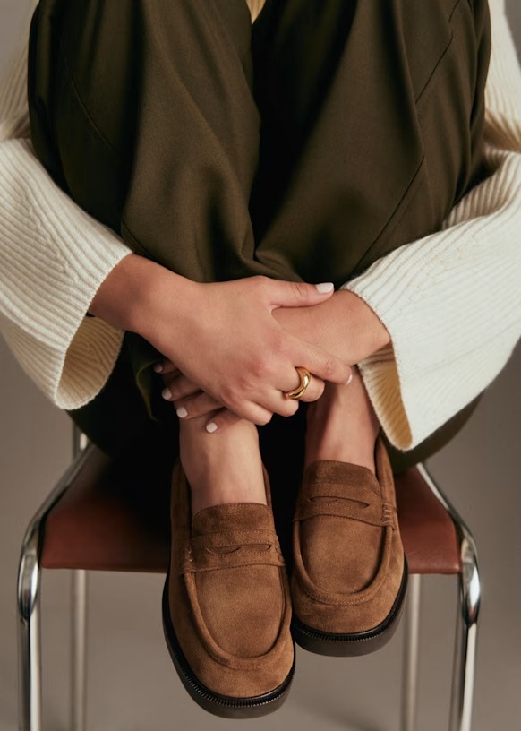 Marceau Loafers - Light Taupe - Split Cowhide Leather - S&amp;eacute;zane