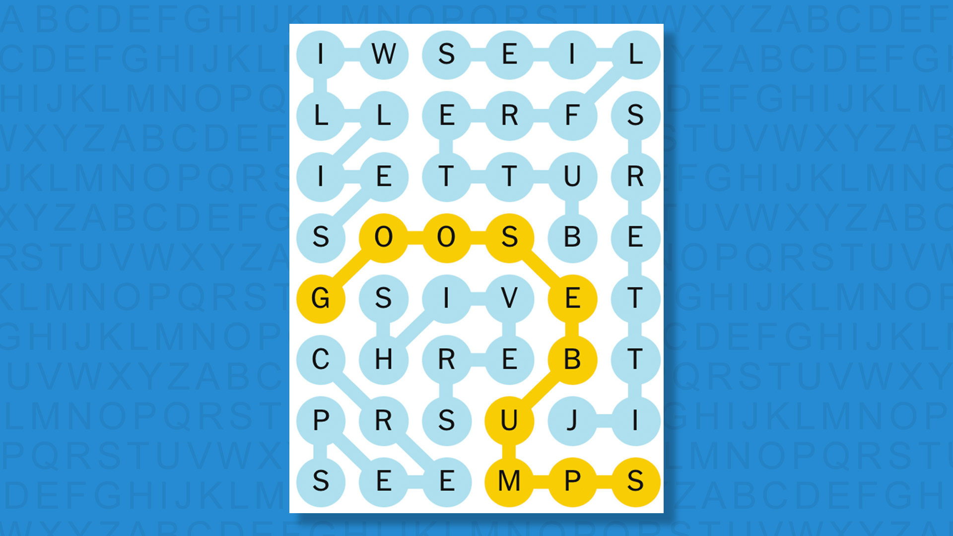 NYT Strands answers for game 841 on a blue background