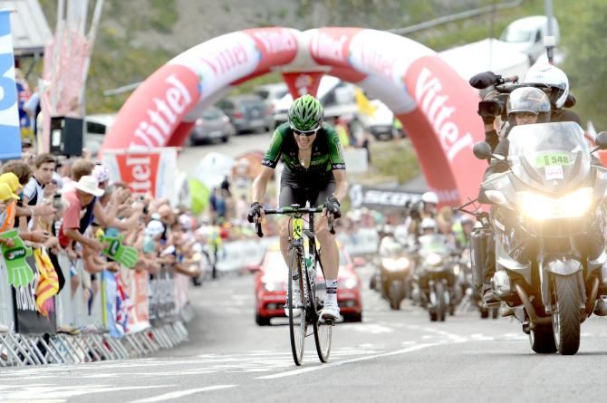 Pierre Rolland (Europcar) on the Pla d'Adet