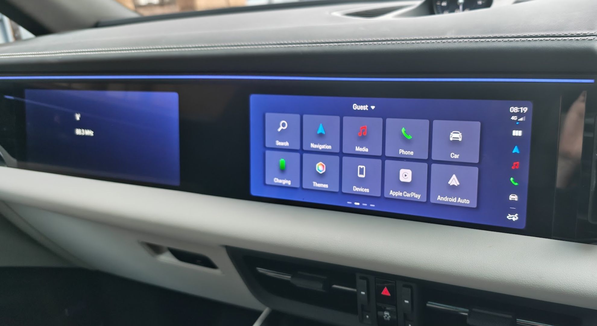 The Porsche Macan electric's interior dashboard