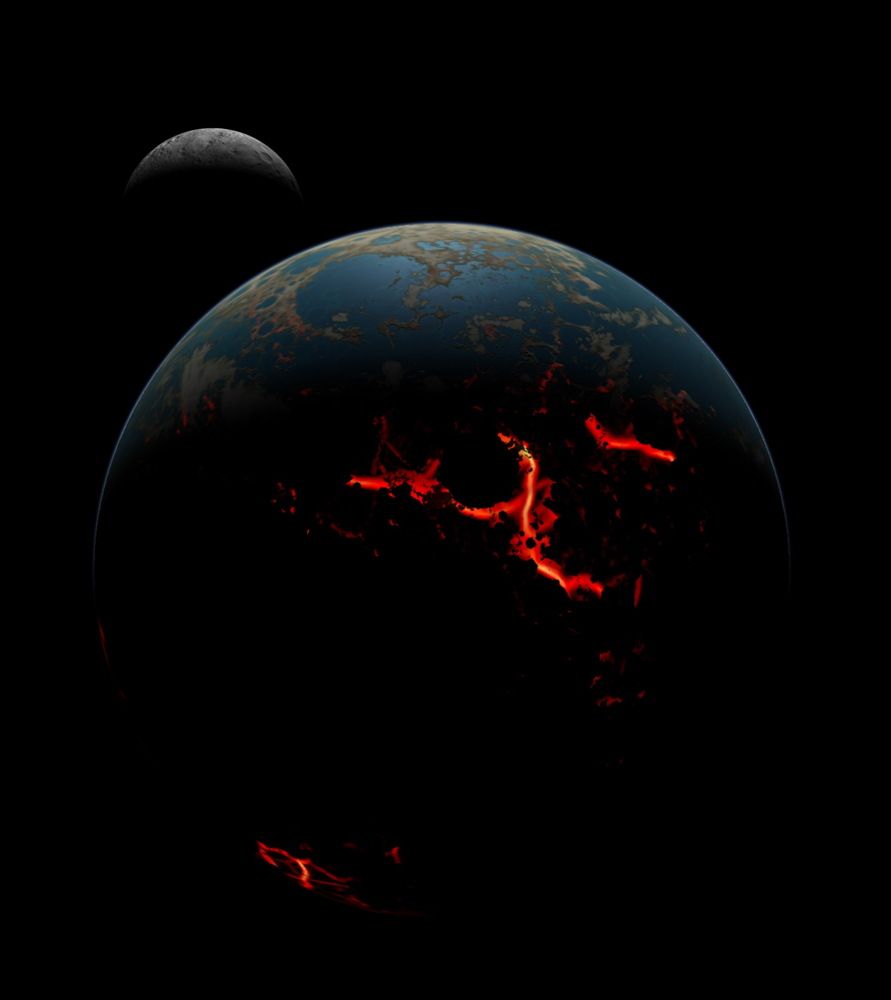 Early Earth-moon System After Bombardment