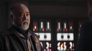 Carson Teva on Coruscant in The Mandalorian season 3 episode 5