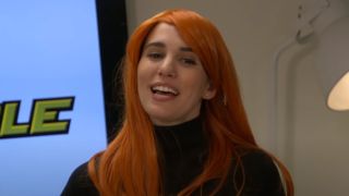 Christy Carlson Romano dressed up as Kim Possible