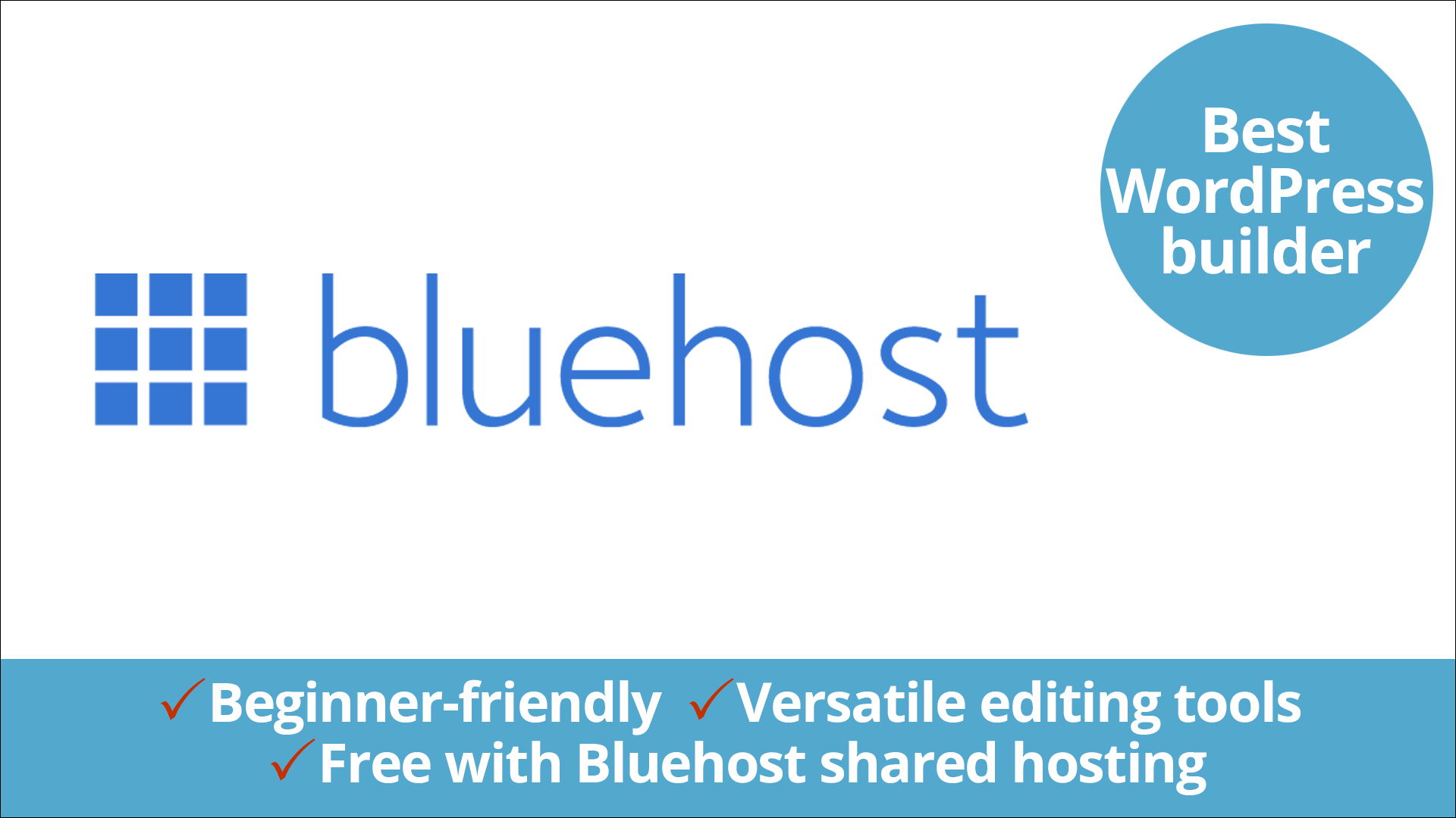 Bluehost logo and guide info