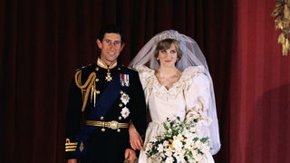 Diana, Princess of Wales and Prince Charles pose for the official photograph by Lord Lichfield in Buckingham Palace at their wedding on July 29, 1981 in St. Pauls Cathedral, London