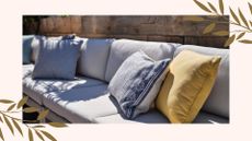 picture of outdoor cushions on garden furniture