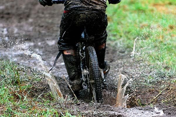 It was a very muddy downhill.