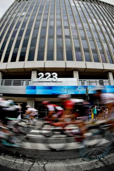 Crystal City's tall buildings were the backdrop for today's racing.