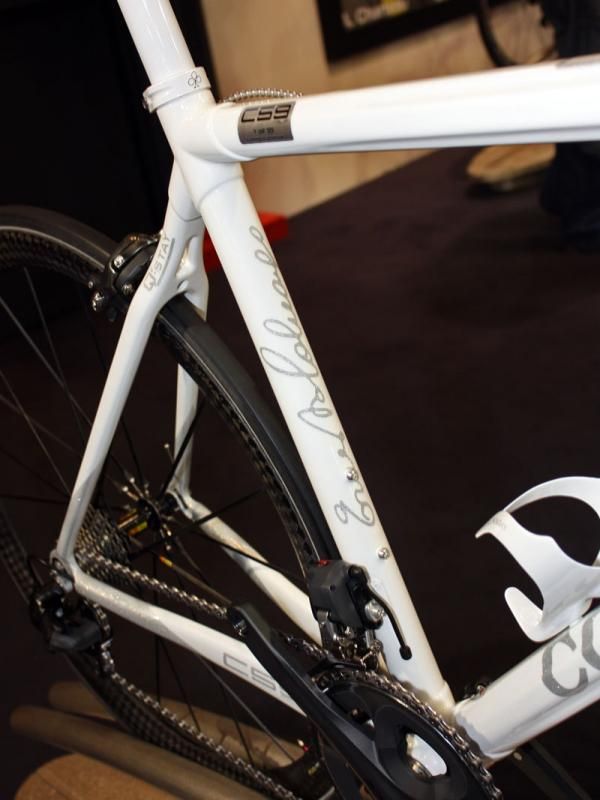 Ernesto Colnago's signature is on every seat tube of the limited edition C59 Italia.