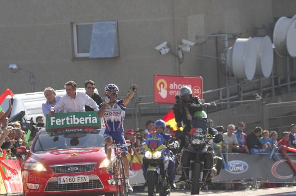 Joaquin Rodriguez (Katusha) crosses the line.