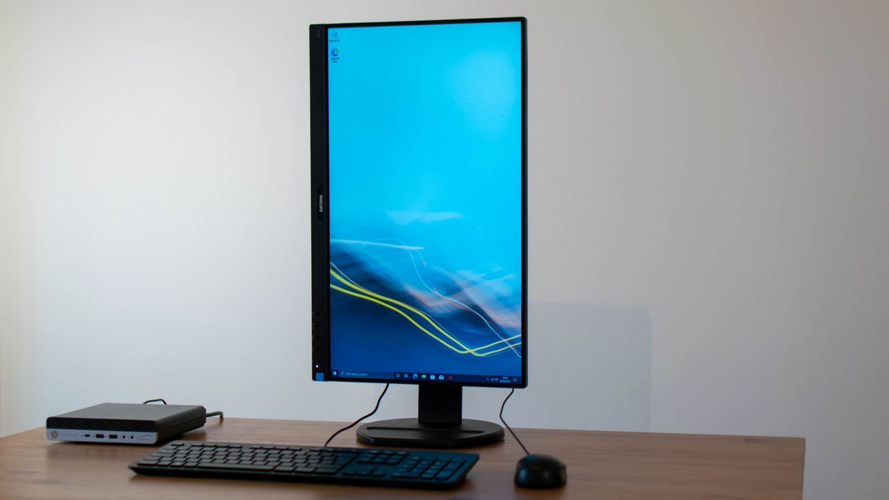 Philips 243B9 in portrait mode