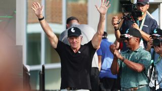 Greg Norman at the LIV Golf Team Championship in Miami