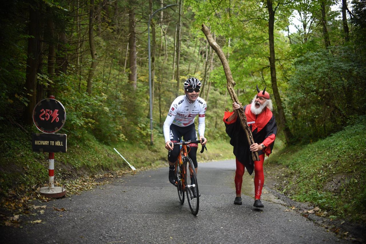 A Tirol rider on the 'Highway to H&ouml;ll'