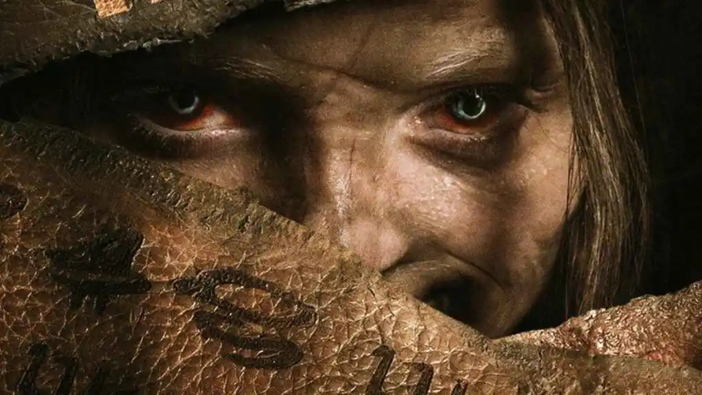 A close up of a mummified Katie in Lee Cronin's The Mummy