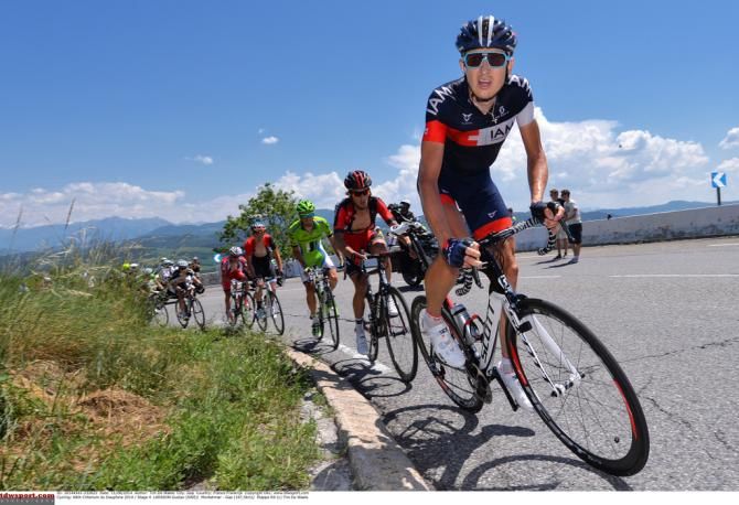 Gustav Larsson (IAM Cycling) in his POC sunglasses