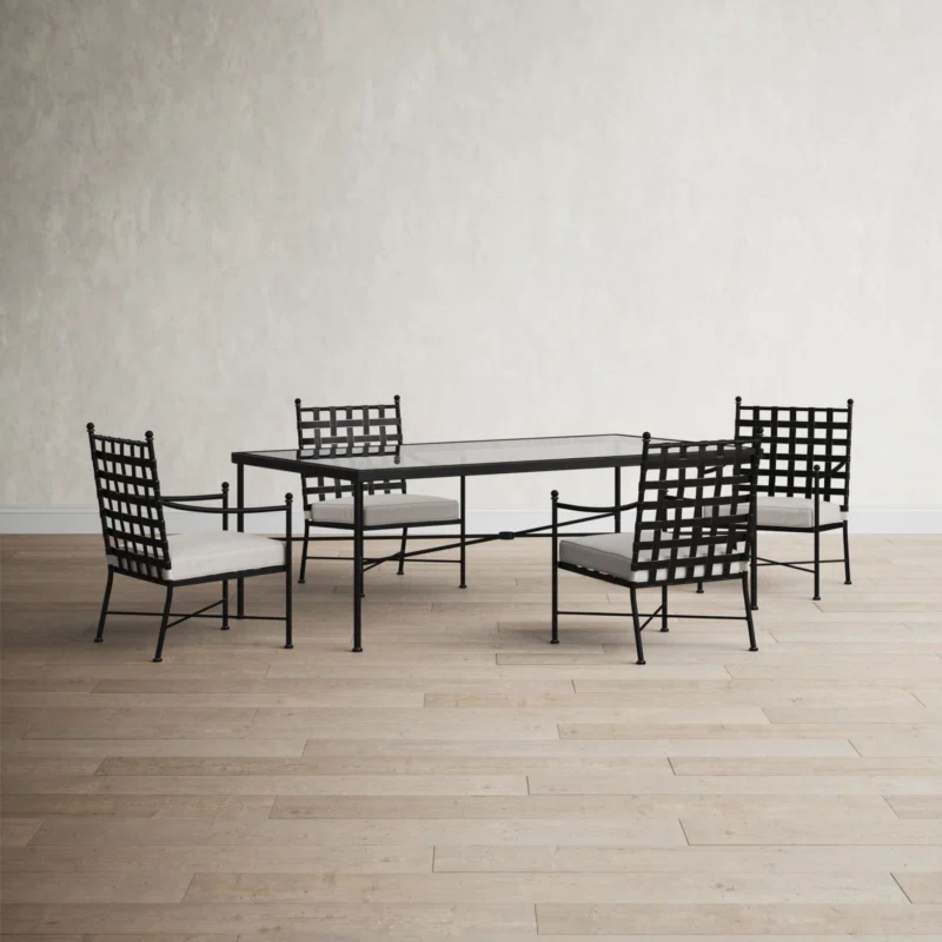 Lucier 4 - Person Dining Set with Cushions