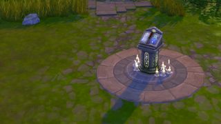 A tarot tome in the daytime in The Sims 4