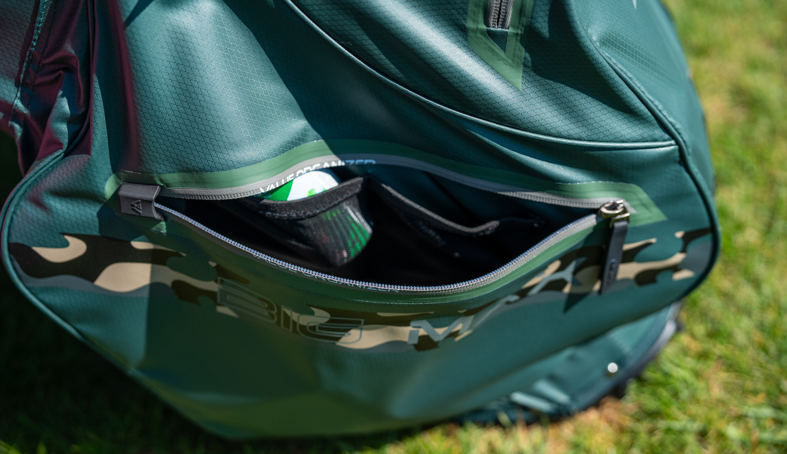 The pocket of the Big Max Aqua Eight H Stand Bag