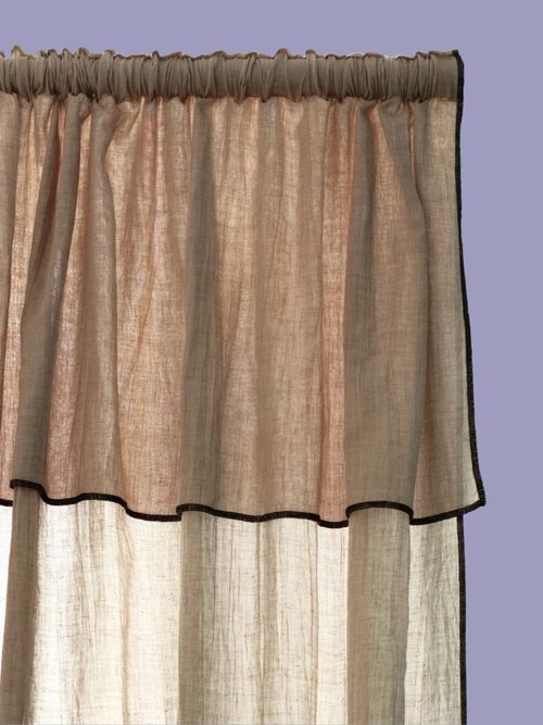 Double Unlined Voile Curtain 