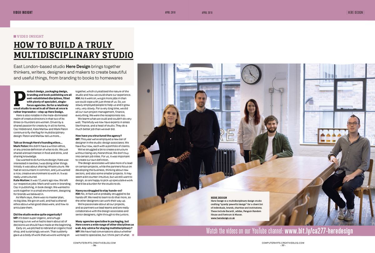 Studio insights from Here Design