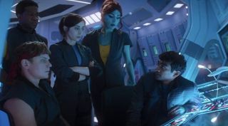 The crew of the USS Callister in Black Mirror episode USS Callister: Into Infinity.