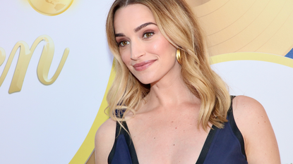 Brianne Howey attends the 2023 Gold Meets Golden 10th Anniversary Year Event at Virginia Robinson Gardens on February 04, 2023 in Beverly Hills, California.