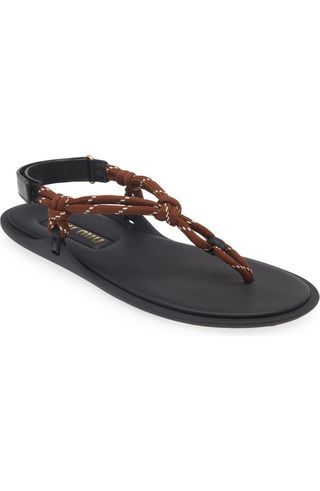 Riviere Cord & Leather Sandal