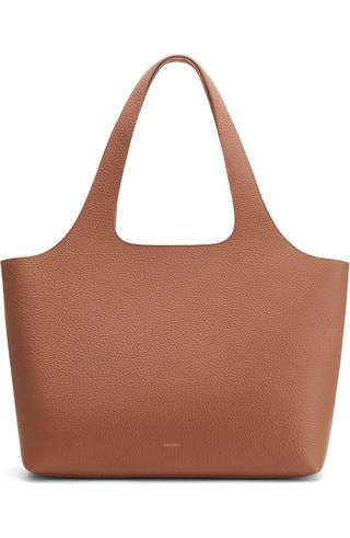 System 16-Inch Laptop Leather Tote