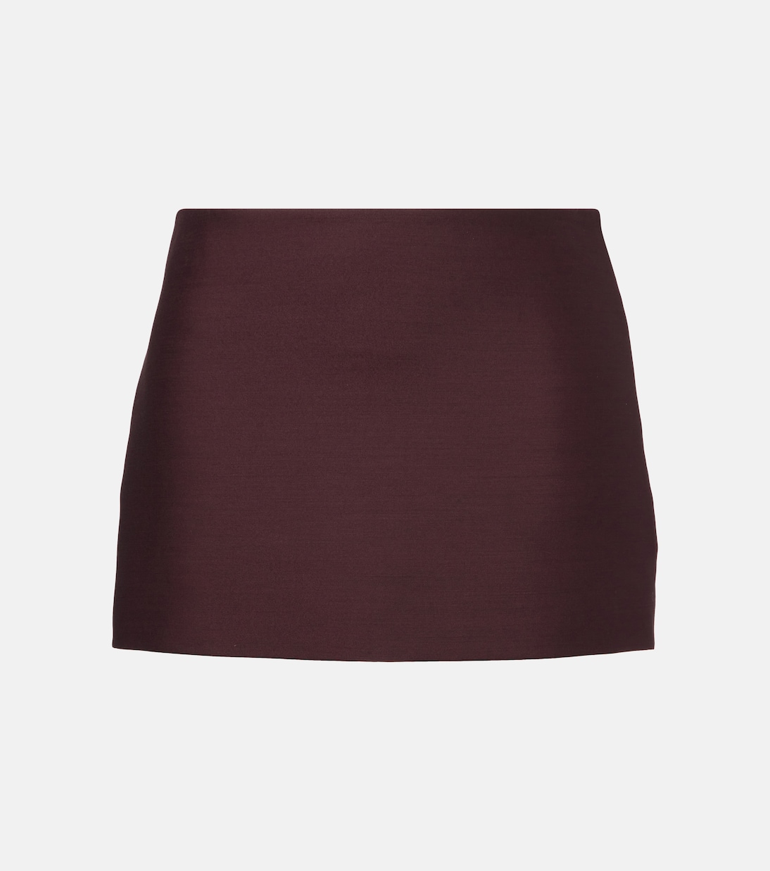 Jett Wool and Silk Miniskirt