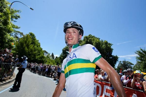 Will Clarke directly after his stage win